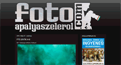 Desktop Screenshot of fotoapalyaszelerol.com