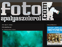 Tablet Screenshot of fotoapalyaszelerol.com